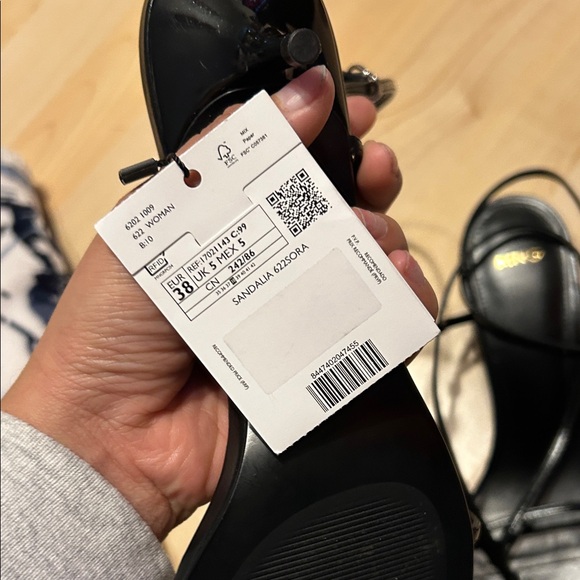 MANGO HEELED SANDALS WITH THIN STRAP SIZE 8 - Picture 4 of 5